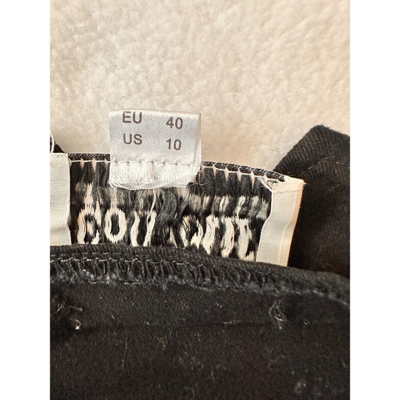 Collectif London Retro Overall Jean Pencil Skirt, LG - Picture 11 of 12